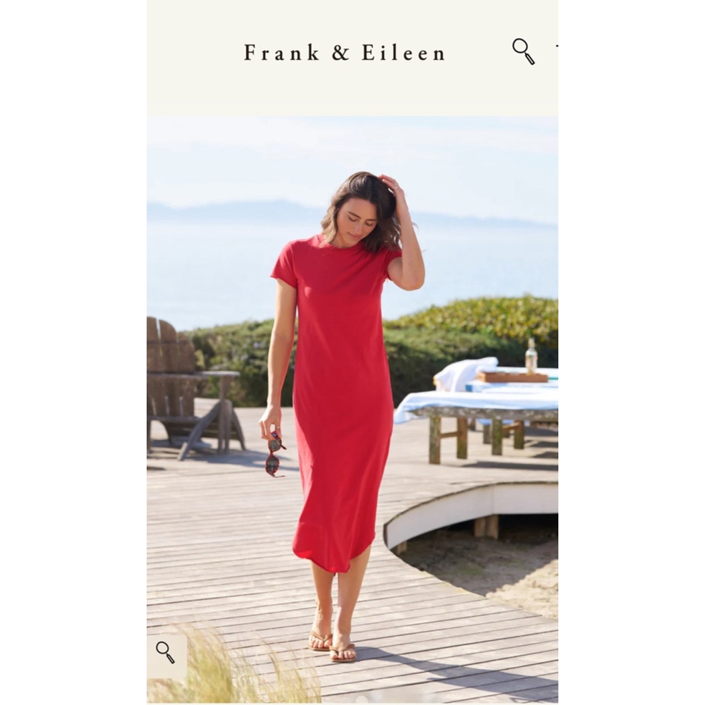 Women's Frank & Eileen Red Harper Maxi Dress Size XL